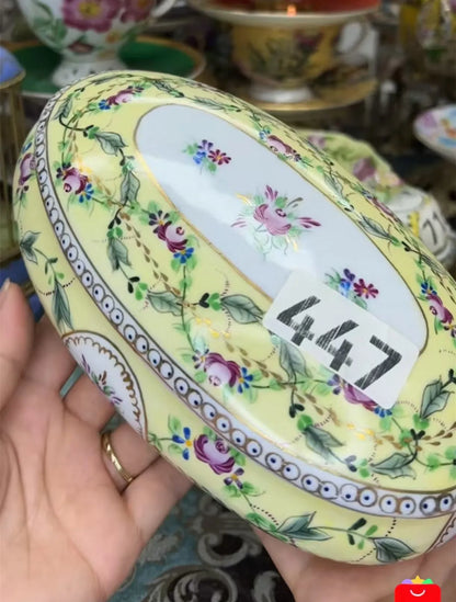 Ceramics Flower Jewelry Storage Box Vase Teapot Flower Basket Jewelry Case Storage Jewelry Organizer Display Home Decor Ornament