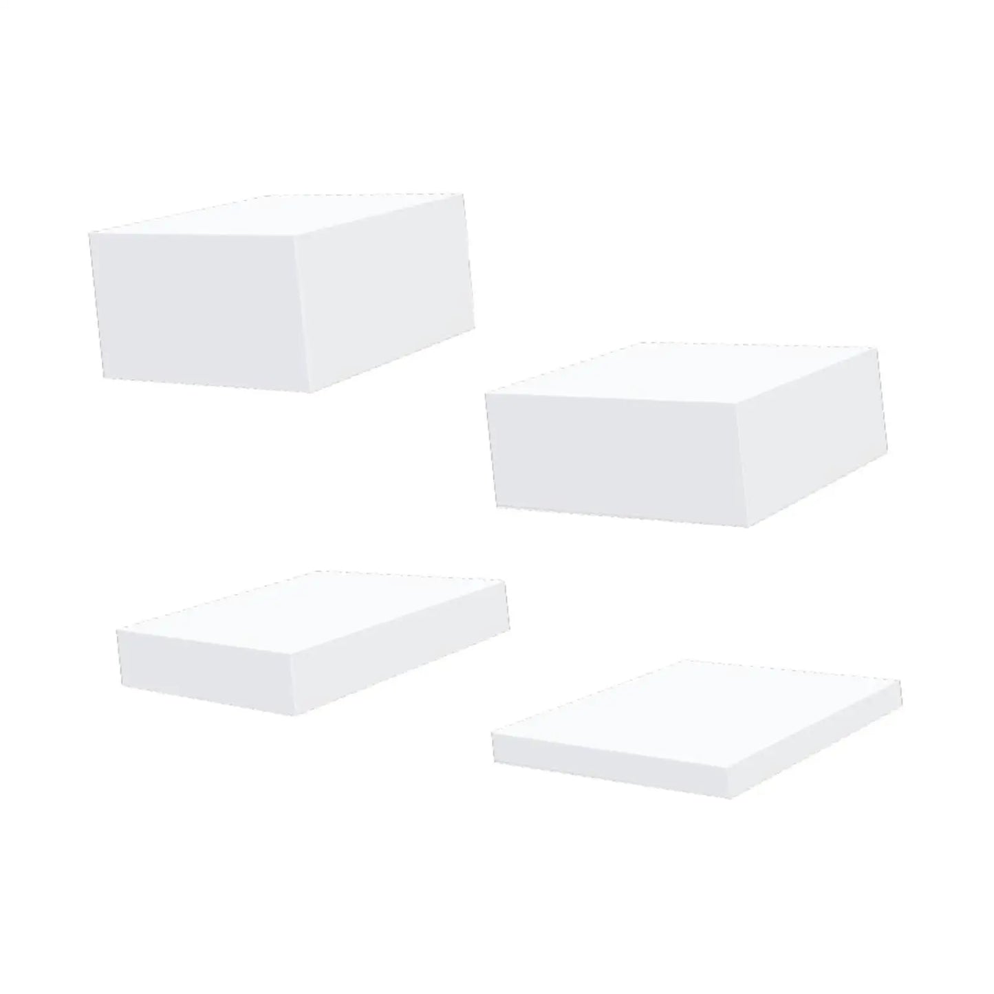 4x Acrylic Display Riser Box Food Display Stand Table Stand Nesting Riser Stands for Food Cake Collection Jewelry Cosmetics